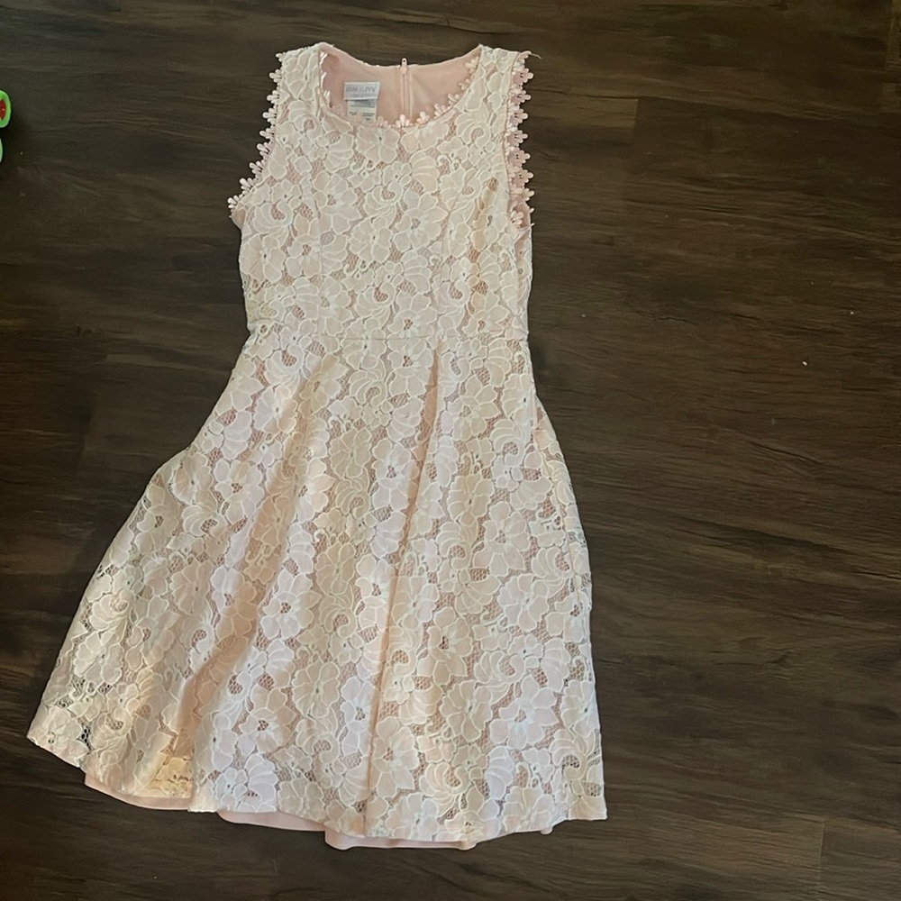 pink floral dress